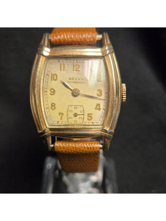 Antique Belvil Antimagnetic mechanical wristwatch